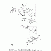 Схема вузла: Задній ліхтар (Стоп-сигнал) Yamaha XVS950 V-Star