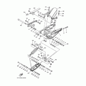 Схема вузла: Задній важіль та підвіска Yamaha MT01 MT-01