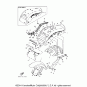 Схема узла: Крыло Yamaha XV1900 Raider S