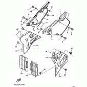 Схема вузла: Бічна кришка Yamaha YZ250 YZ250