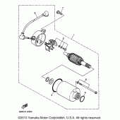 Схема вузла: Стартер електричний Yamaha XV250 Virago