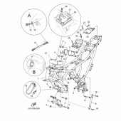 Схема узла: Рама Yamaha MT03 MT-03