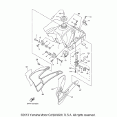 Схема вузла: Паливний бак Yamaha TTR125 TT-R125
