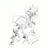 Схема вузла: Сидіння Yamaha XV1900 Midnight Star