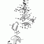 Схема вузла: Крило Yamaha VMX12 V-MAX
