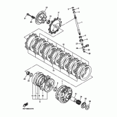 Схема вузла: Зчеплення Yamaha YZF-R1 R1