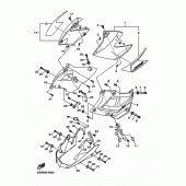 Схема вузла: Бічна кришка 2 Yamaha XJ6 XJ6-N (Naked)