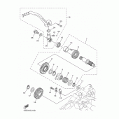 Схема вузла: Привід стартера Yamaha YZ250 YZ250F