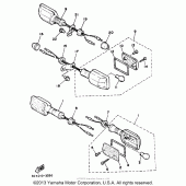 Схема узла: Turnsignal Yamaha XT350 XT350