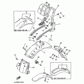 Схема вузла: Крило Yamaha XV1100 Virago