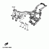 Схема узла: Опция (CHASSIS) Yamaha XV750 Virago