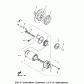 Схема вузла: Привід стартера Yamaha XVS650 V-Star Custom