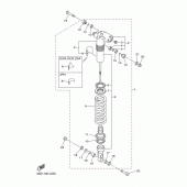 Схема вузла: Задня підвіска Yamaha YZ450F YZ450F