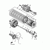 Схема вузла: Зчеплення Yamaha XV1100 Virago Special