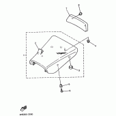 Схема узла: Сиденье Yamaha YZF750 YZF750