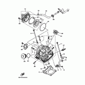 Схема узла: Головка цилиндра Yamaha XG250 TRICKER