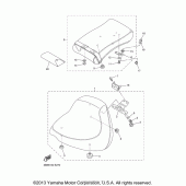 Схема узла: Сиденье Yamaha XVS1100 V-Star Midnight Custom