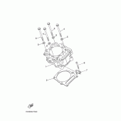 Схема вузла: Циліндр Yamaha XT660 XT660Z Tenere