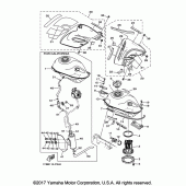 Схема вузла: Паливний бак Yamaha XT250 XT250