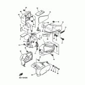 Схема вузла: Бічна кришка Yamaha XVS650 Drag Star Silverado