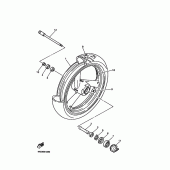 Схема узла: Переднее колесо Yamaha XJR1300