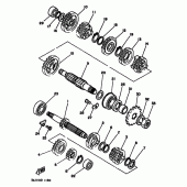 Схема узла: Трансмиссия Yamaha YZ125