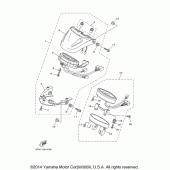 Схема узла: Панель приборов Yamaha XV1700 Road Star Midnight Warrior