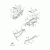 Схема узла: Подножки и подставка 2 Yamaha XP500 T-MAX