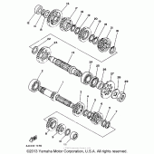 Схема узла: Трансмиссия Yamaha WR250 WR250Z