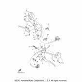 Схема узла: Пульт управления рулевой и Рычаг Yamaha XVS1300 V-Star
