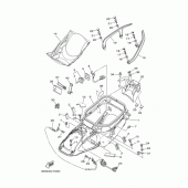 Схема вузла: Сидіння 2 Yamaha XP500 T-MAX