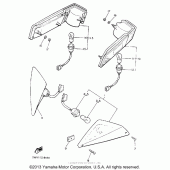 Схема узла: Поворотники Yamaha XVZ1300 Venture Royale