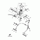 Схема вузла: Передній гальмівний циліндр Yamaha TDM900