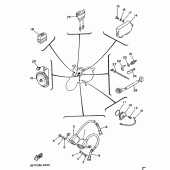 Схема узла: Электрооборудование 2 Yamaha XV535 Virago