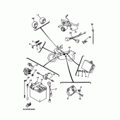 Схема вузла: Електроустаткування 1 Yamaha XV250 Virago