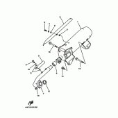 Схема узла: Выхлопная система 1 (4HC1,2,3,4,5) Yamaha YP250 Majesty