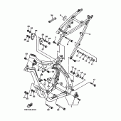 Схема узла: Рама Yamaha YZ250 YZ250