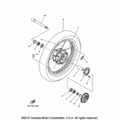 Схема узла: Переднее колесо Yamaha XTZ1200 Super Tenere ES
