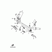 Схема узла: Пульт управления рулевой и Рычаг Yamaha TTR225 TT-R225