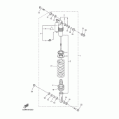 Схема вузла: Задня підвіска Yamaha WR250 WR250F