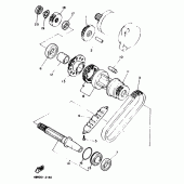 Схема узла: Привод стартера Yamaha XJ600 Diversion (Naked)