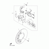 Схема узла: Передний тормоз Yamaha XVS1300 XVS1300 Custom