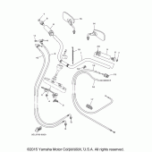 Схема вузла: Кермо та Тросики Yamaha XVS1100 V-Star Custom
