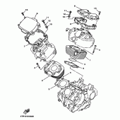 Схема вузла: Циліндр Yamaha XVS400 Drag Star