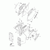 Схема вузла: Бічна кришка Yamaha YZ450F YZ450F
