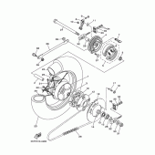 Схема вузла: Заднє колесо Yamaha XVS250 Drag Star