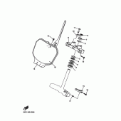 Схема узла: Рулевой механизм Yamaha YZ250 YZ250F