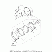 Схема вузла: Фара Yamaha XV1700 Road Star Silverado