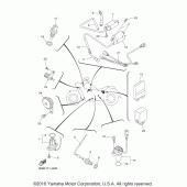 Схема вузла: Електроустаткування 1 Yamaha XVS1300 V-Star Deluxe