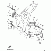 Схема узла: Подножки и Подставка Yamaha XTZ750 Super Tenere